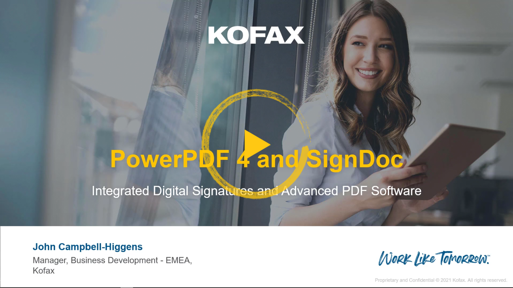 Video Kofax PowerPDF 4 and SignDoc Integration